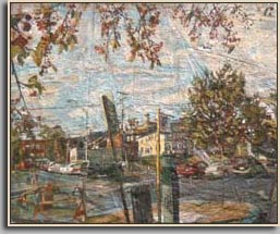 NORTHAMPTON PARKING LOT 2007 oil/canvas 31½" x 38½"